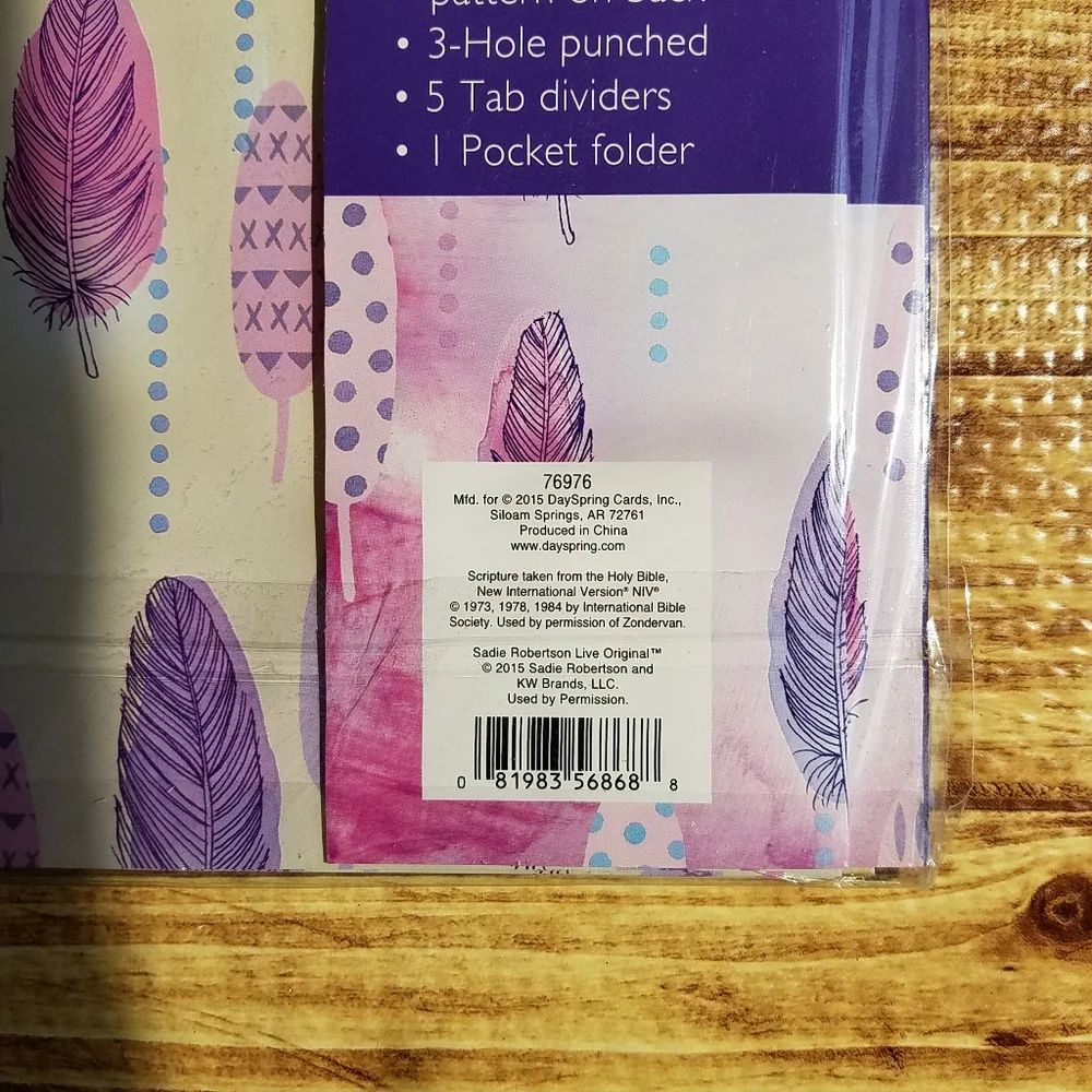 Dayspring Sadie Robertson Huff Pink Notebook Tab Dividers Set Live Original LO